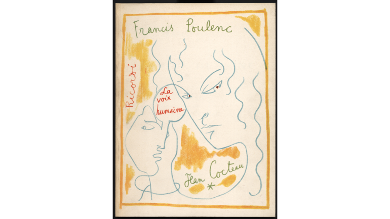 La voix humaine by Francis Poulenc, cover of the printed edition, 1959