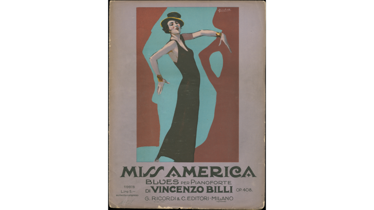 Miss America by Vincenzo Billi, cover of the printed edition, 1925