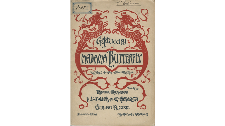 Madama butterfly by Giacomo Puccini, libretto of the world premiere, Milan, Teatro alla Scala, 1904