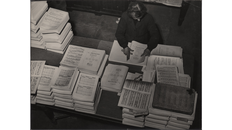 Binding room at the Ricordi offices