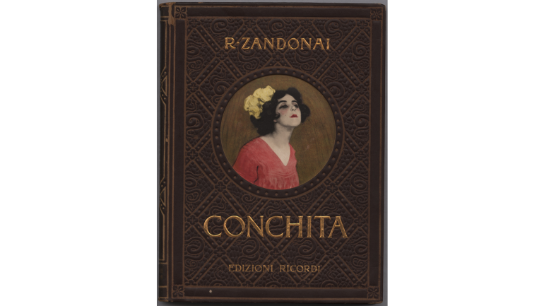 Conchita by Riccardo Zandonai, cover of the printed vocal score, 1911