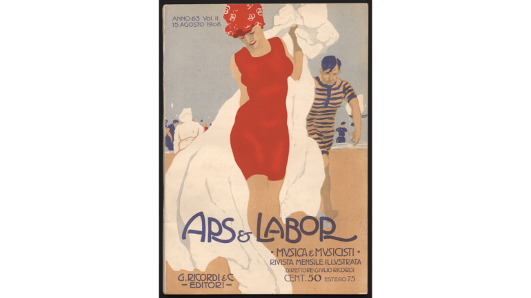 Ars et Labor. Artwork by Marcello Dudovich, 1908 