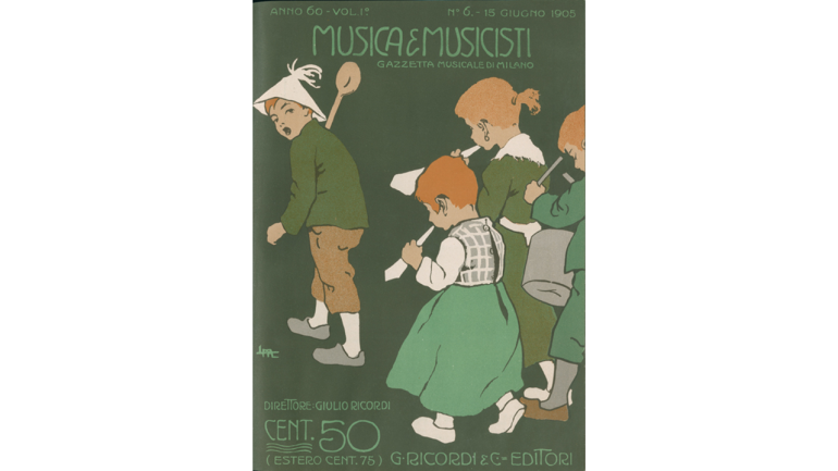 Musica e Musicisti, artwork by Leopoldo Metlicovitz, 1905