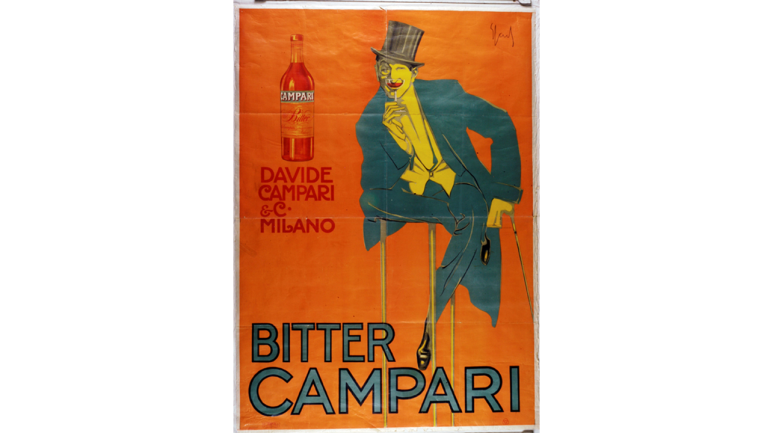 Poster by Enrico Sacchetti for Bitter Campari, 1921