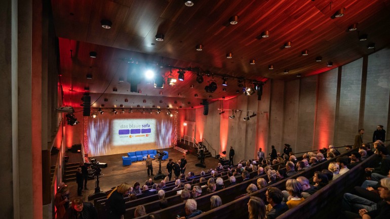 The auditorium at the James Simon Gallery