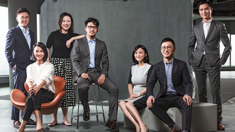 The investment team of Bertelsmann Asia Investments (from left): William Zhao, Annabelle Yu Long, Iris Cong, Patrick Hu (not with BAI anymore), Christine Sun, Will Wang und Allen Li 