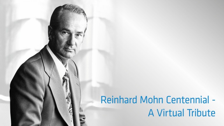 Bertelsmann Hosts “Virtual Tribute” to Reinhard Mohn - Bertelsmann SE & Co.  KGaA