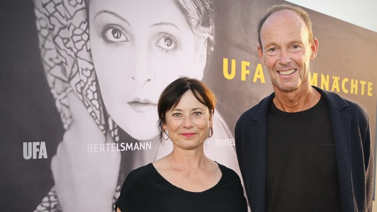 Film patron Inka Friedrich and Thomas Rabe, CEO of Bertelsmann