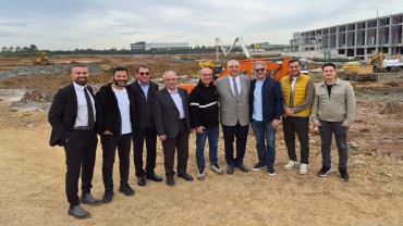 Project team on the construction area