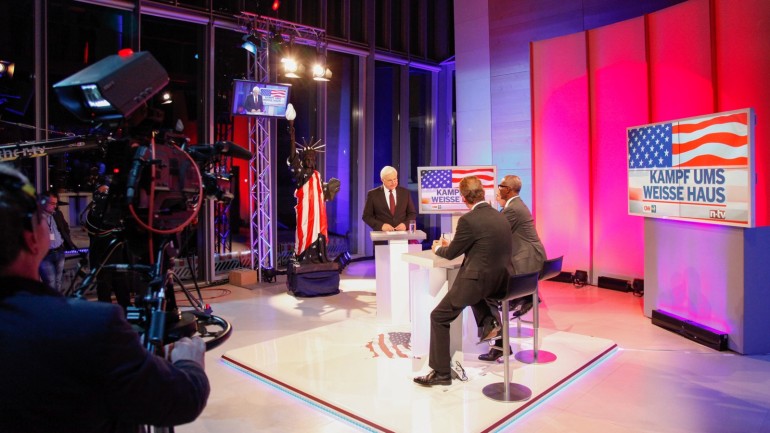 The U.S. elections 2012: Heiner Bremer broadcasts live from the conservatory of Unter den Linden 1