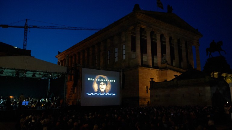 UFA Film Nights 2014 in the Kolonnadenhof courtyard on Museum Island