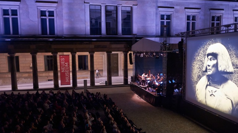 UFA Film Nights 2014 in the Kolonnadenhof courtyard on Museum Island