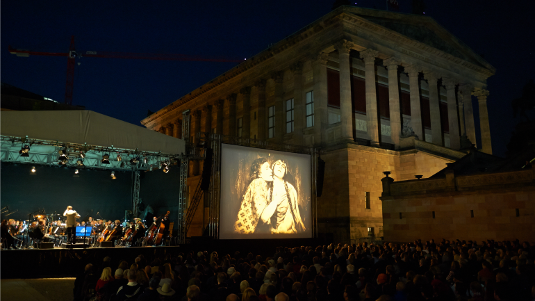 UFA Film Nights 2014 in the Kolonnadenhof courtyard on Museum Island