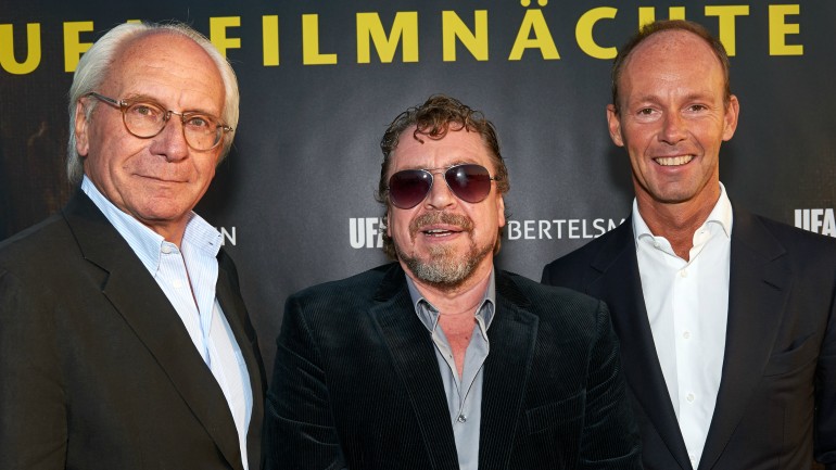 Thomas Rabe, Wolf Bauer and Armin Rohde, patrons of the UFA Film Nights 2014