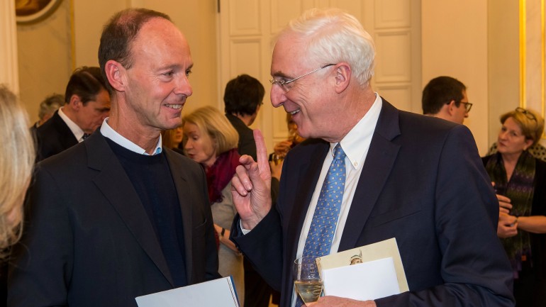 Bertelsmann Chairman &amp; CEO Thomas Rabe (l.) with the Ambassador of Ireland, H.E. Michael Collins
