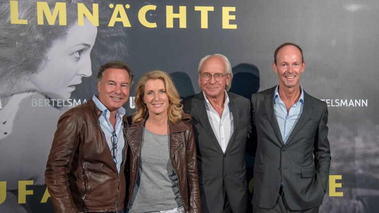 UFA CEO Nico Hofmann, Actress Maria Furtwängler, UFA CEO Wolf Bauer, Bertelsmann CEO Thomas Rabe