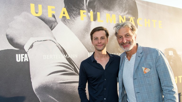 Actor Rufus Beck with his son, actor Jonathan Beck