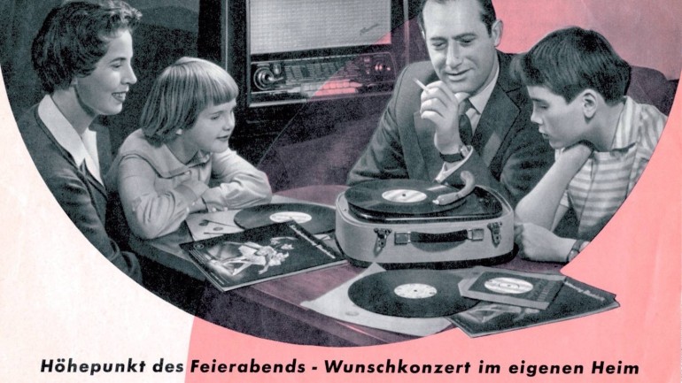 Advertisement fot the Bertelsmann Schallplattenring (record club) around 1960.