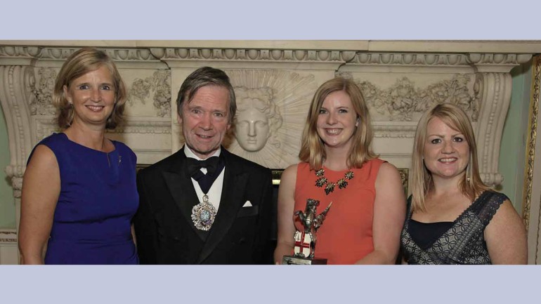 Joanna Prior (Managing Director, Penguin General), The Lord Mayor, Siena Parker (Creative Responsibility Manager, Penguin Random House), Ruth Davey (Ministry of Stories) (f. l.)