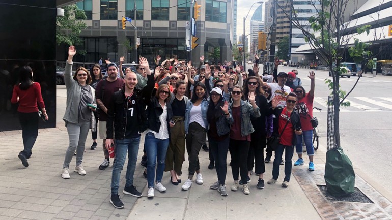 Penguin Randomhouse Canada celebrates the win of Toronto Raptors NBA championship (2019)