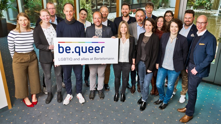 &#34;be.queer&#34; core team with Thomas Rabe