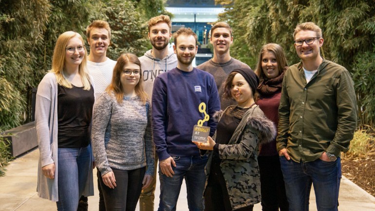 Trainees with the &#34;Big Impact Initiative Award&#34;